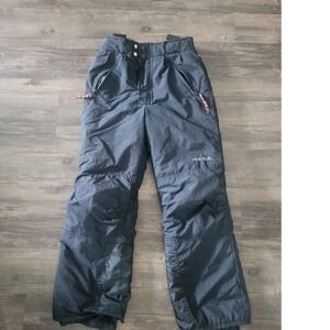 Mobius Kids Black Insulated Snow Pants Size 8 Ski‎ Snowboard Winter Trousers